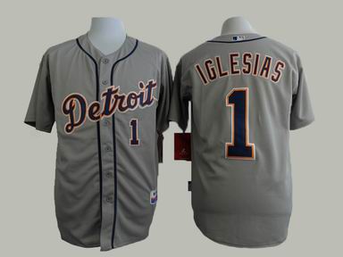 MLB Detriot Tigers 1 Iglesias grey jersey