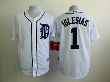 MLB Detriot Tigers 1 Iglesias white jersey