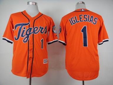MLB Detroit Tigers 1 Iglesias orange jersey