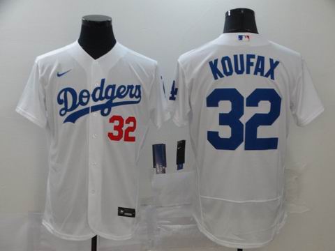 MLB Dodgers #32 KOUFAX white coolbase jersey