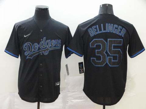 MLB Dodgers #35 BELLINGER black game jersey