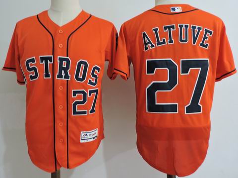 MLB Houston Astros #27 Altuve orange flexbase jersey