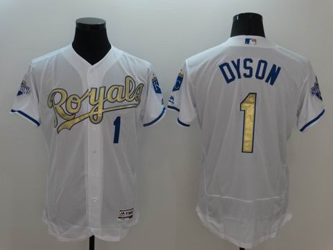 MLB Kansas City Royals #1 Dyson white flexbase jersey