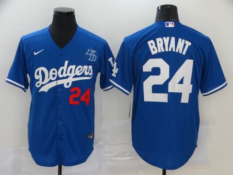 MLB Los Angeles Dodgers #24 Bryant blue game jersey