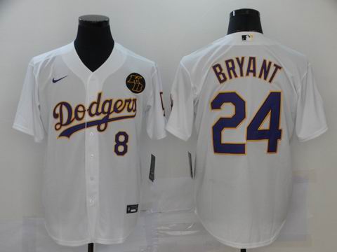 MLB Los Angeles Dodgers #24 Bryant white game jersey