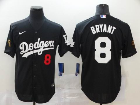 MLB Los Angeles Dodgers #8 Bryant black game jersey
