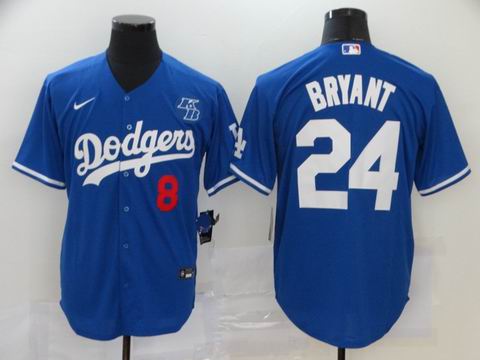 MLB Los Angeles Dodgers #8 Bryant blue game jersey