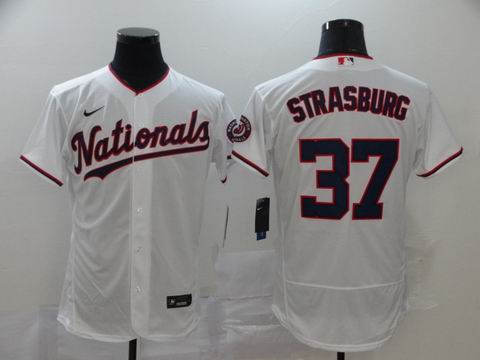 MLB Nationals #37 STRASBURG white coolbase jersey