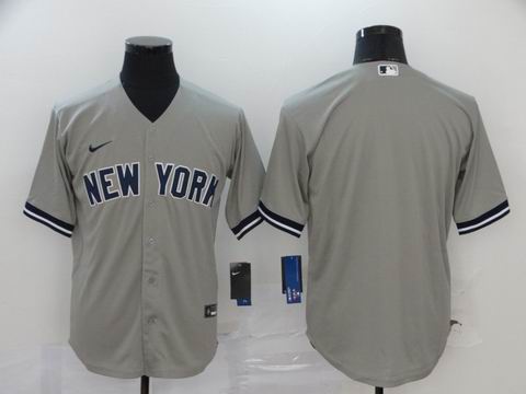 MLB New york yankees blank gray game jersey