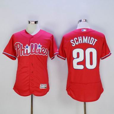 MLB Philadelphia Phillies #20 Mike Schmidt red jersey