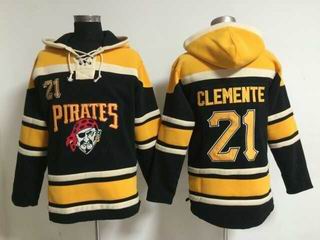 MLB Pirates #21 Clemente black sweatshirts hoody