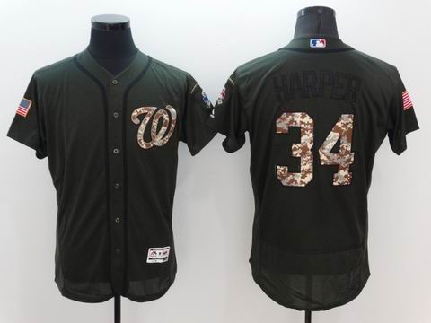 MLB Washington Nationals #34 green flex base jersey