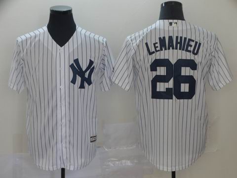 MLB Yankees #26 LeMAHIEU white jersey