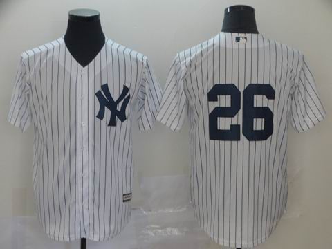 MLB Yankees #26 white jersey