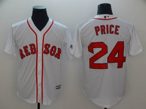 MLB boston redsox #24 Price white game jersey