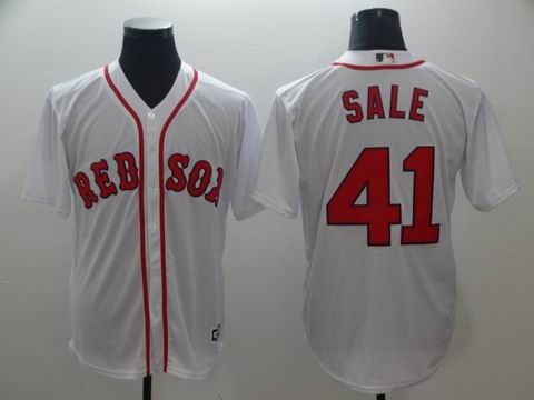 MLB boston redsox #41 SALE white game jersey
