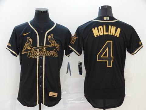 MLB cardinals #4 MOLINA black coolbase jersey