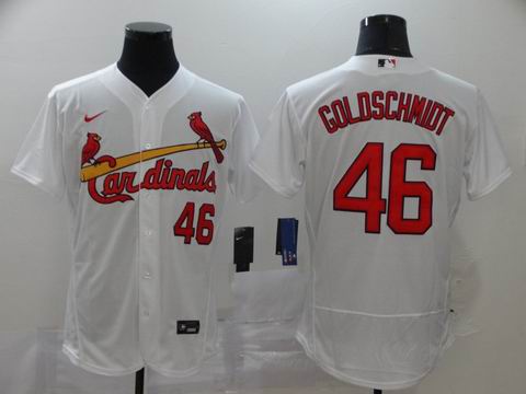 MLB cardinals #46 GOLDSCHMIDT white coolbase jersey