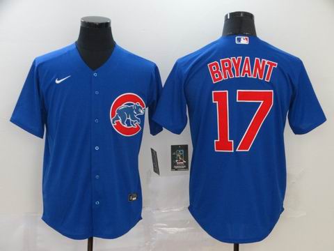 MLB chicago Cubs #17 BRYANT blue game jersey