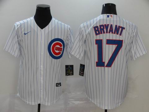 MLB chicago Cubs #17 BRYANT white game jersey
