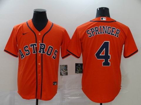 MLB houston Astros #4 SPRINGER orange game jersey