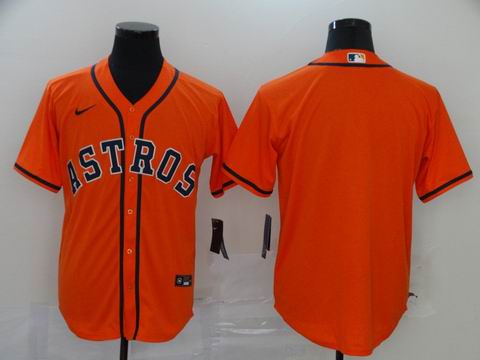 MLB houston Astros blank orange game jersey