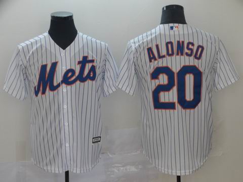 MLB new york Mets #20 ALONSO white game jersey