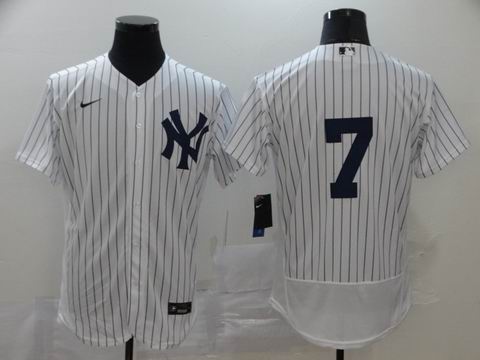 MLB new york Yankees #7 white coolbase jersey