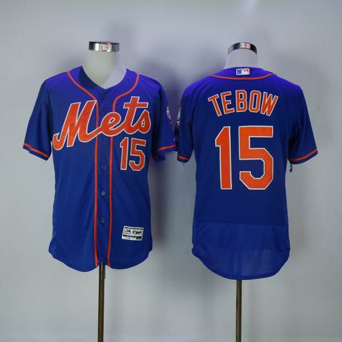 MLB new york mets #15 Tebow blue flexbase jersey