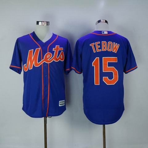 MLB new york mets #15 Tebow blue jersey