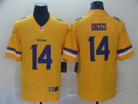 Minnesota Vikings #14 DIGGS yellow interverted jersey