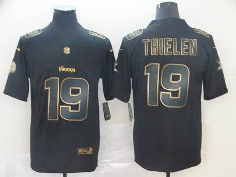 Minnesota Vikings #19 THIELEN black golden rush jersey