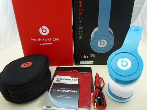 Monster Beats by dr. dre Solo Headphone blue