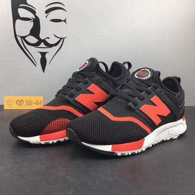 NB247 shoes black red white