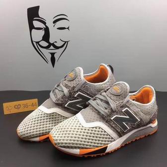 NB247 shoes light grey orange