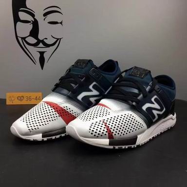 NB247 shoes white navy red
