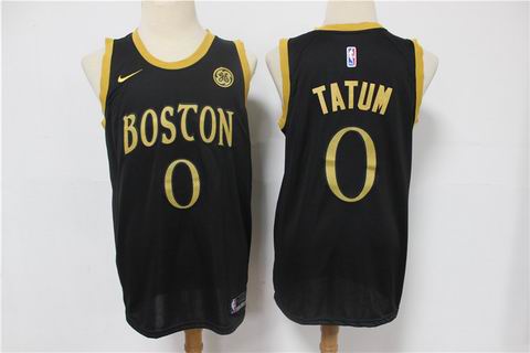 NBA Boston Celtics #0 TATUM black city edition jersey