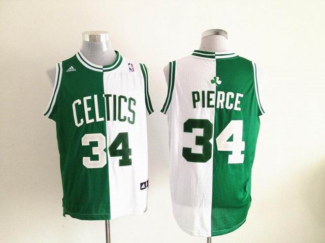 NBA Boston Celtics 34 Paul Pierce white-green Split Jersey