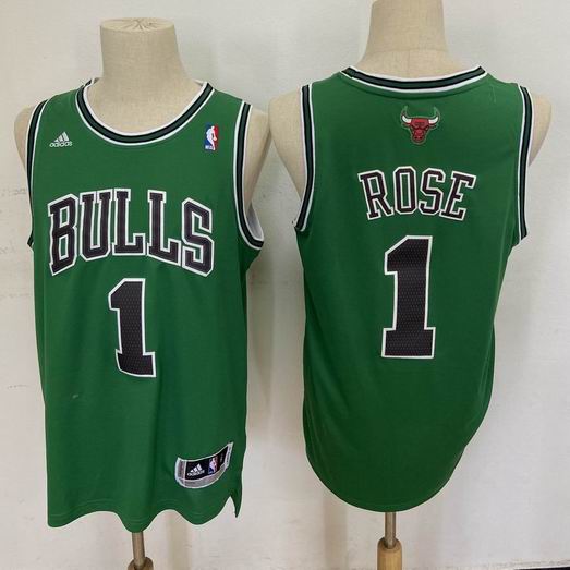 NBA Chicago Bulls #1 ROSE green jersey