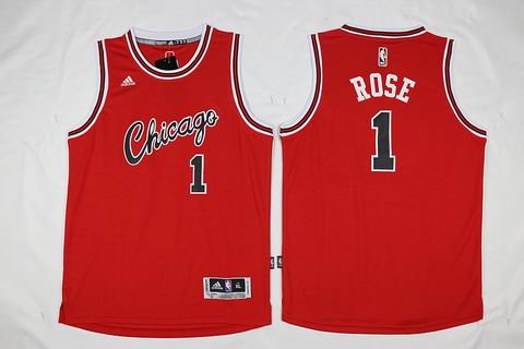 NBA Chicago Bulls #1 Rose red jersey