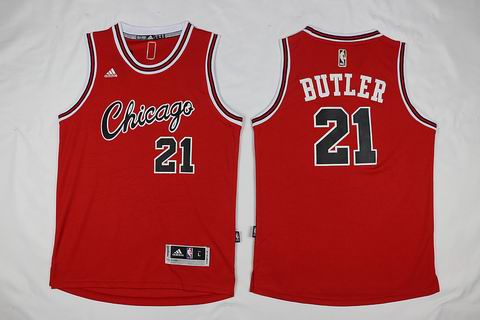 NBA Chicago Bulls #21 Butler red jersey