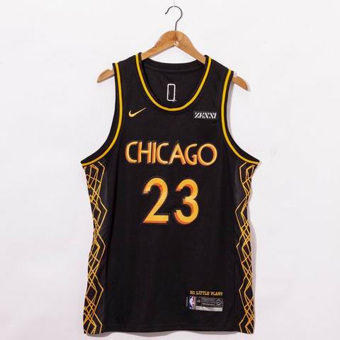NBA Chicago Bulls #23 JORDAN black city edition