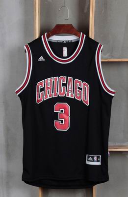 NBA Chicago Bulls #3 Dwyane Wade black jersey