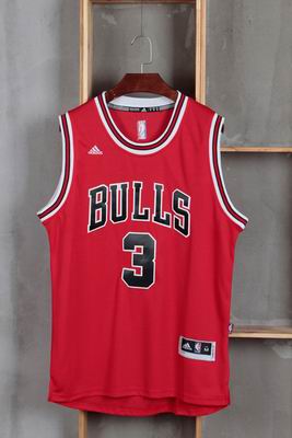 NBA Chicago Bulls #3 Dwyane Wade red jersey