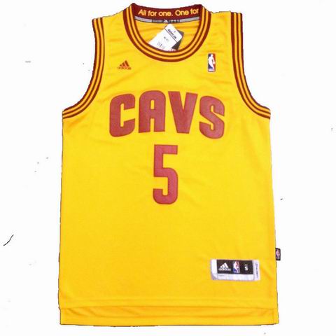 NBA Cleveland Cavaliers 5 Smith yellow jersey