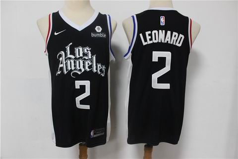 NBA Clippers #2 LEONARD black city edition