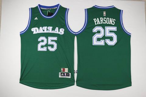 NBA Dallas Mavericks #25 Parsons green jersey