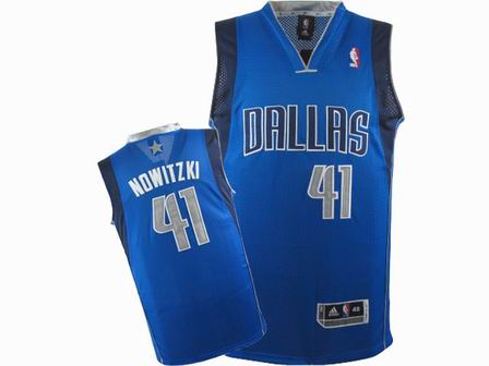 NBA Dallas Mavericks #41 Dirk Nowitzki Blue Jersey