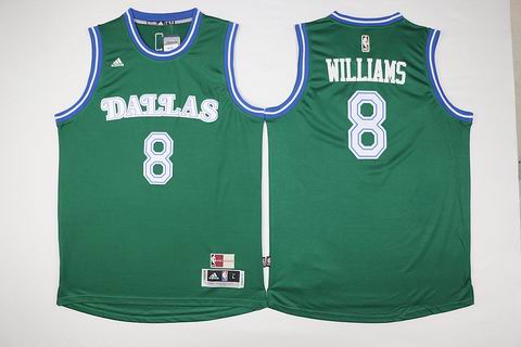 NBA Dallas Mavericks #8 Williams green jersey