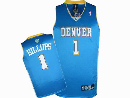 NBA Denver Nuggets #1 Chauncey Billups Baby Blue Jersey